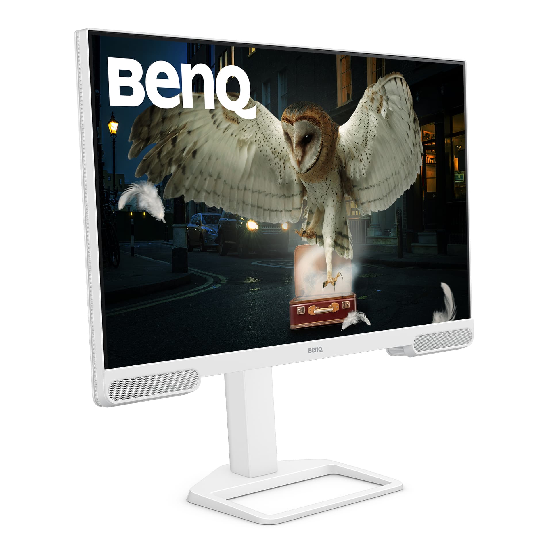 Monitor IPS LED BenQ 31.5" EW3290U, 4K UHD (3840 x 2160), HDMI, Boxe, Pivot (Alb) "9H.LN4LJ.LBE" — miniatură