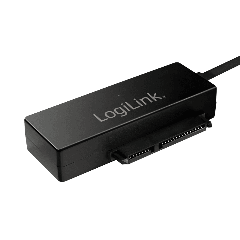 ADAPTOR LOGILINK USB 3.0 la SATA, 5Gbps, pana la HDD 10TB, alimentare ext. 12V/2A, black, "AU0050" — miniatură