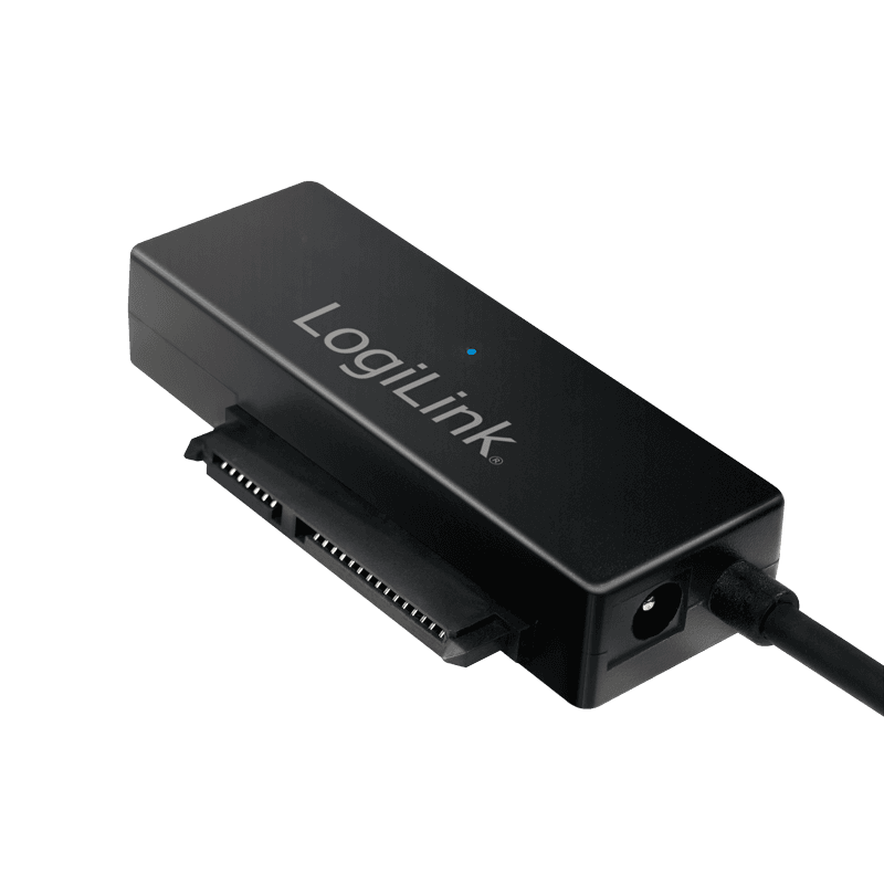 ADAPTOR LOGILINK USB 3.0 la SATA, 5Gbps, pana la HDD 10TB, alimentare ext. 12V/2A, black, "AU0050" — miniatură