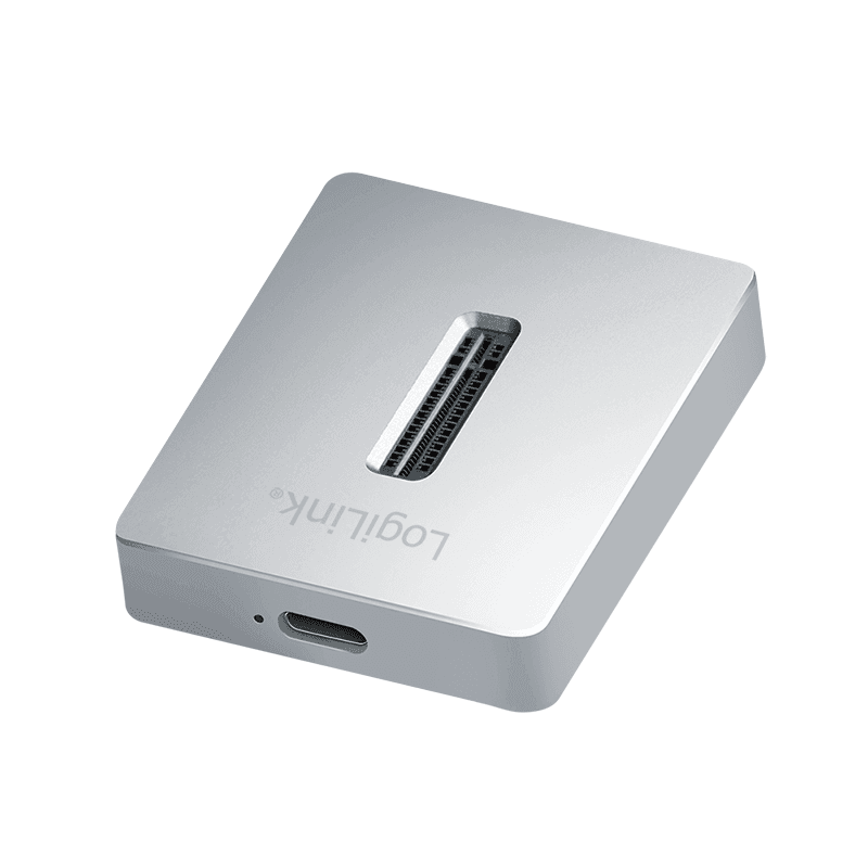 HDD DOCKING Station LOGILINK M.2 NVMe (PCIe), conectare PC USB TYPE-C 3.2 + adaptor USB-A, slot 1 x M Key 2230/2242/2260/2280/22110 mm, argintiu, "QP0034" — miniatură