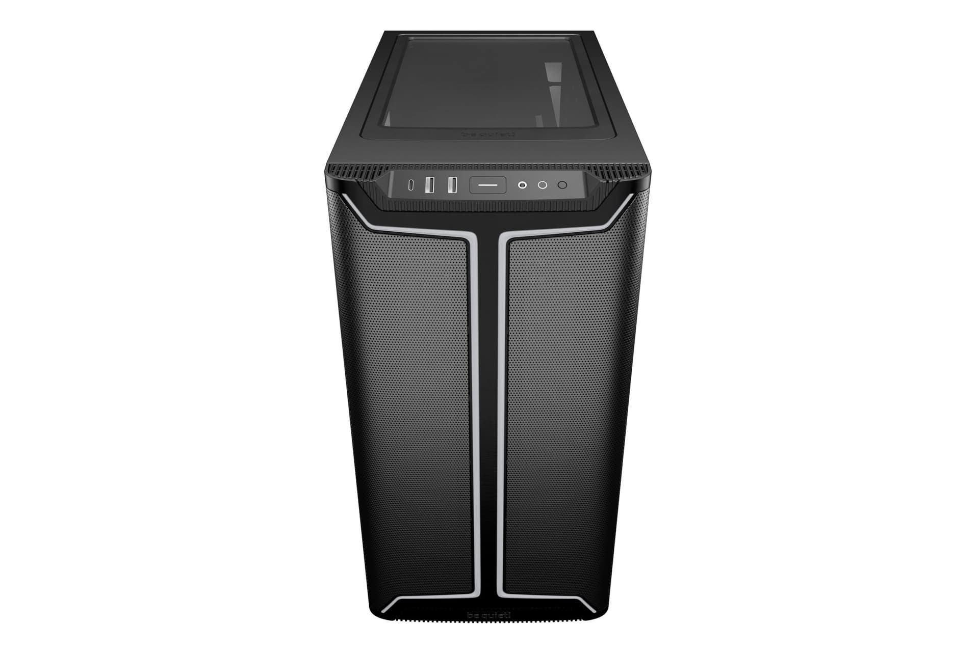 CARCASA be quiet "PURE BASE 501 DX", middle tower, gaming, fara sursa, suporta 6xfan, 3xfan inclus, PSU shroud, USB Type-C x 1, USBx2, audio+mic, 7 sloturi expansiune, negru, "BGW76" — miniatură