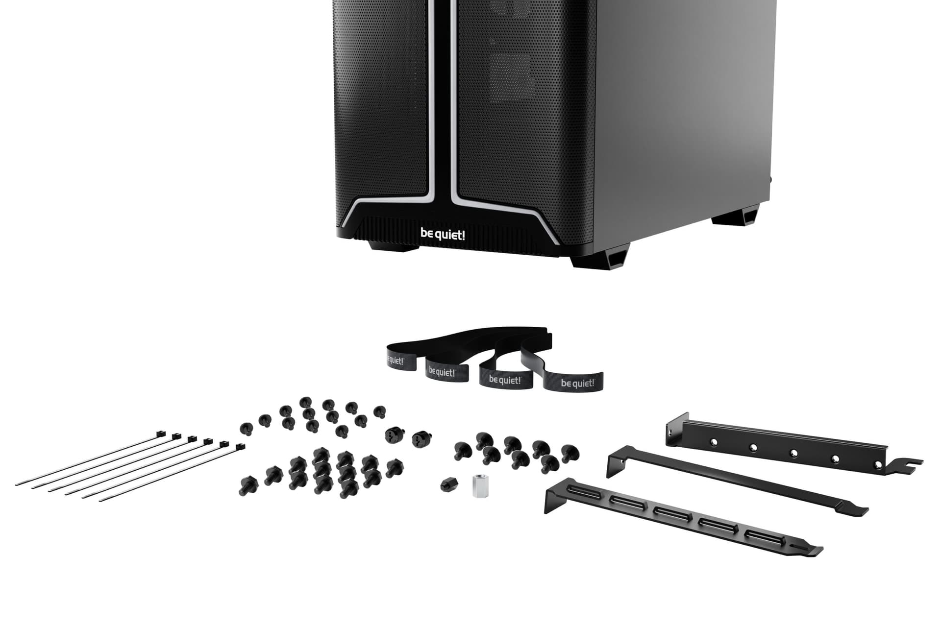 CARCASA be quiet "PURE BASE 501 DX", middle tower, gaming, fara sursa, suporta 6xfan, 3xfan inclus, PSU shroud, USB Type-C x 1, USBx2, audio+mic, 7 sloturi expansiune, negru, "BGW76" — miniatură