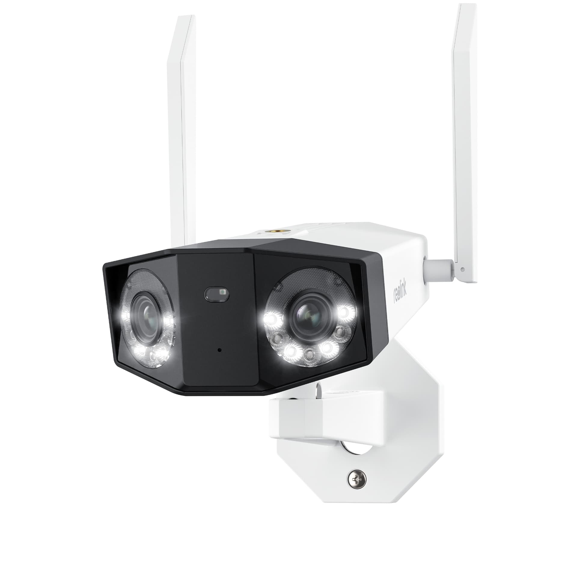 Camera supraveghere IP exterior Reolink Duo WiFi W730, 8MP, unghi vizual 180 grade, slot card, lumina alba/IR 30 m, detectie oameni/vehicule, microfon, difuzor (Alb) "Duo Series W730"