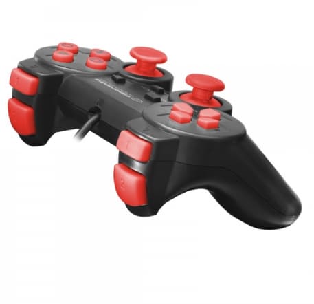 Gamepad Esperanza Corsair EGG105B cu vibratii Usb PC Negru/Rosu "EGG106R" — miniatură