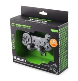 Gamdepad Esperanza Gladiator EGG108G cu vibratii Wireless PC/PS3 Negru "EGG108K" — miniatură