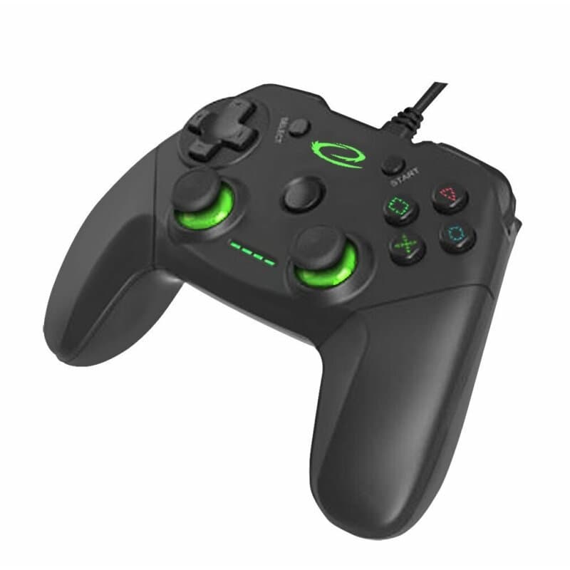 Gamdepad cu fir Esperanza Vanquisher EGG110K cu vibratii USB PC/PS3 Negru "EGG110K"