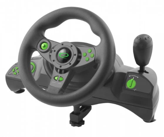 Volan cu pedale Esperanza Nitro EGW102 PC/PS3 Usb Negru/Verde "EGW102"