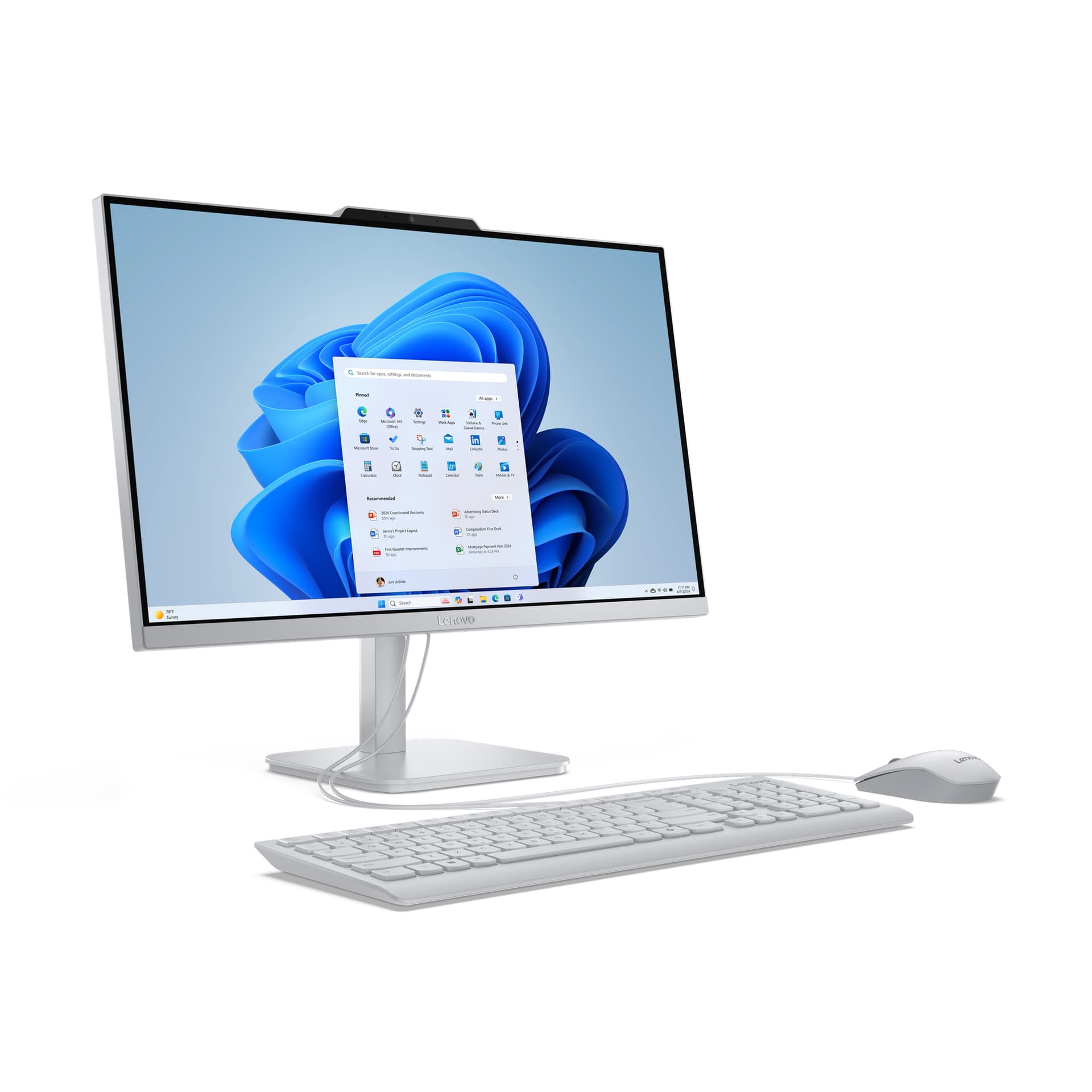 AIO A100 23.8 FHD I3-N305 16 512 UMA DOS "F0JN001FRI" — miniatură