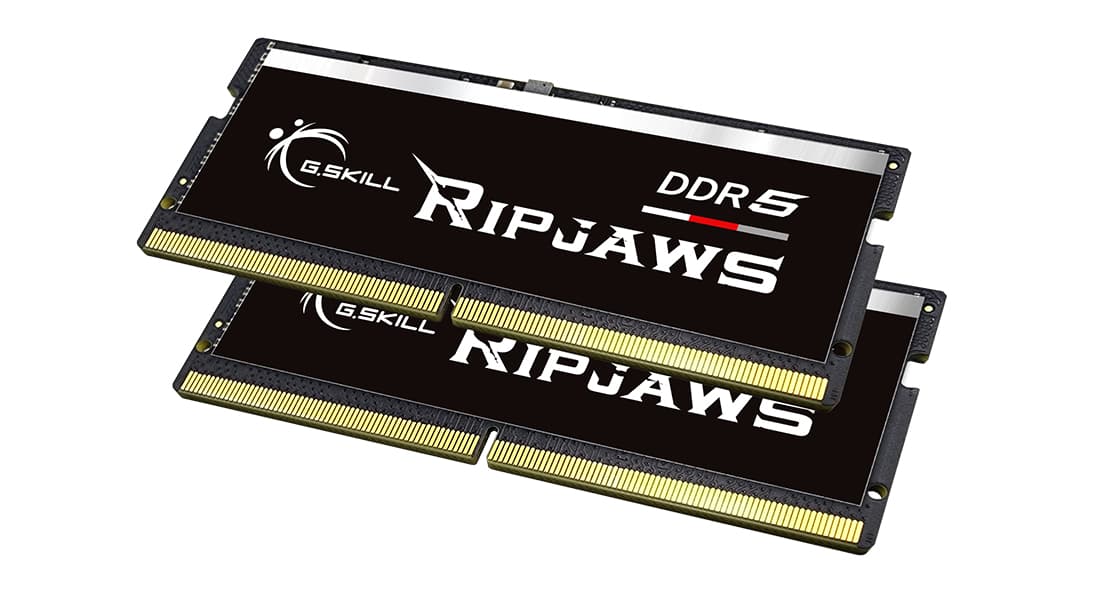 Memorie laptop G.Skill DDR5 - 64GB - 5600 - CL - 40 (2x 32 GB) dual kit, RAM (black, F5-5600S4040A32GX2-RS, Ripjaws, INTEL XMP) "F5-5600S4040A32GX2-RS" — miniatură
