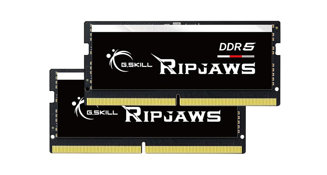 Memorie laptop G.Skill DDR5 - 64GB - 5600 - CL - 40 (2x 32 GB) dual kit, RAM (black, F5-5600S4040A32GX2-RS, Ripjaws, INTEL XMP) "F5-5600S4040A32GX2-RS" — miniatură