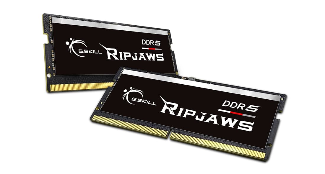 Memorie laptop G.Skill DDR5 - 64GB - 5600 - CL - 40 (2x 32 GB) dual kit, RAM (black, F5-5600S4040A32GX2-RS, Ripjaws, INTEL XMP) "F5-5600S4040A32GX2-RS" — miniatură