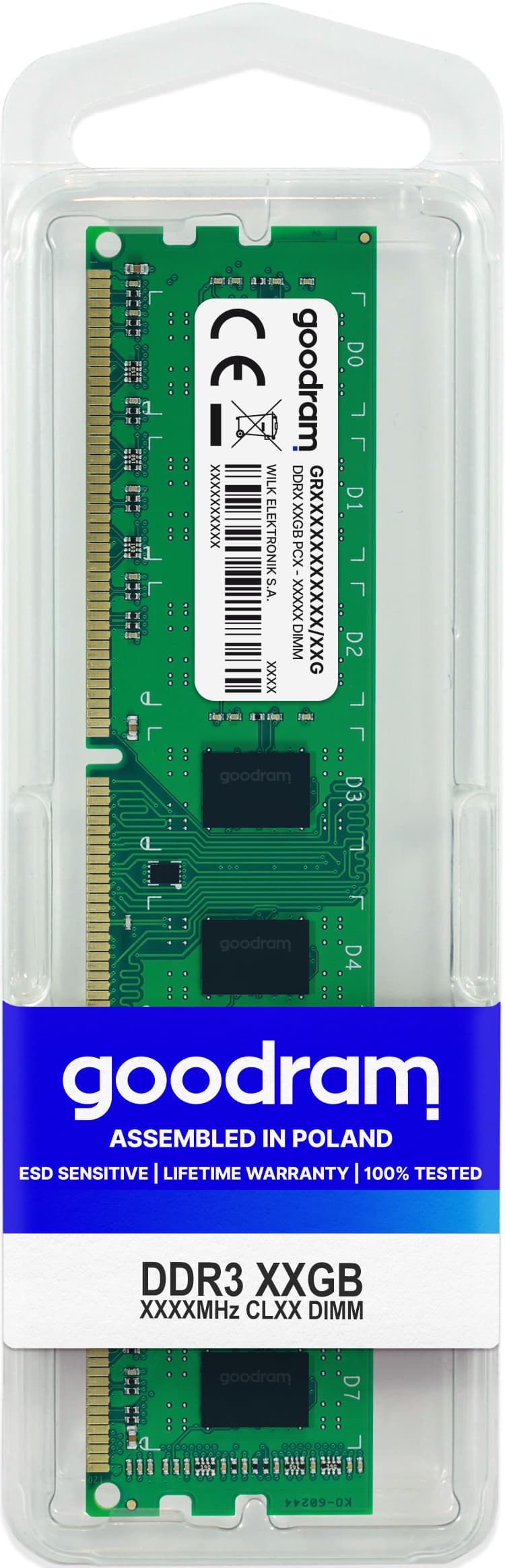 Memorie DDR3 8GB 1333MHz CL9 1.5 V "GR1333D364L9/8G"