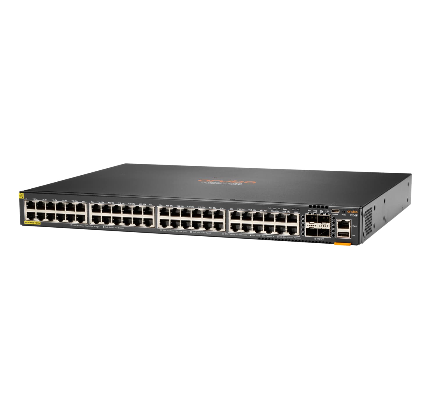 NET SWITCH 48G 4SFP+/6200F JL727B#ABB ARUBA BY HPE "JL727B#ABB" — miniatură