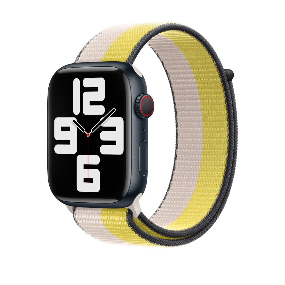 Curea Smartwatch Apple MN5T3ZM/A pentru Watch 45mm, Sport Loop (Bej/Galben) "MN5T3ZM/A" — miniatură