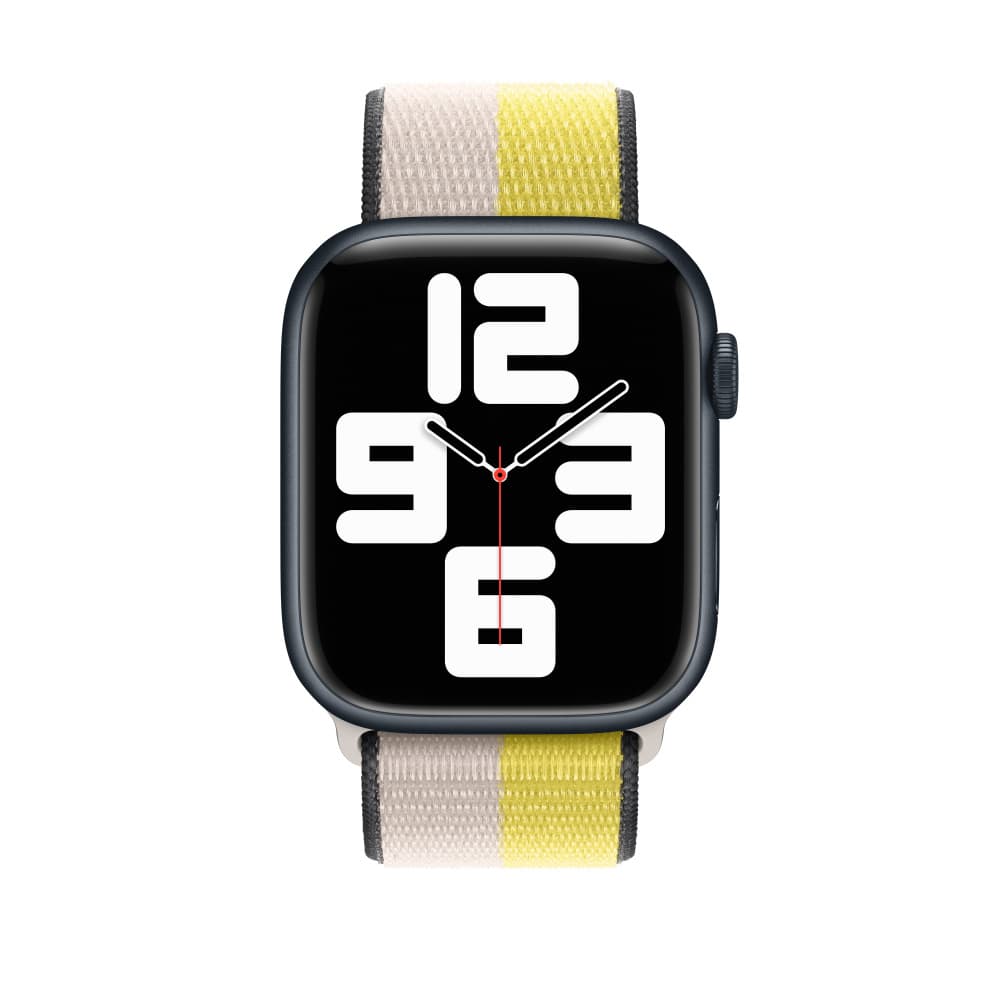 Curea Smartwatch Apple MN5T3ZM/A pentru Watch 45mm, Sport Loop (Bej/Galben) "MN5T3ZM/A" — miniatură
