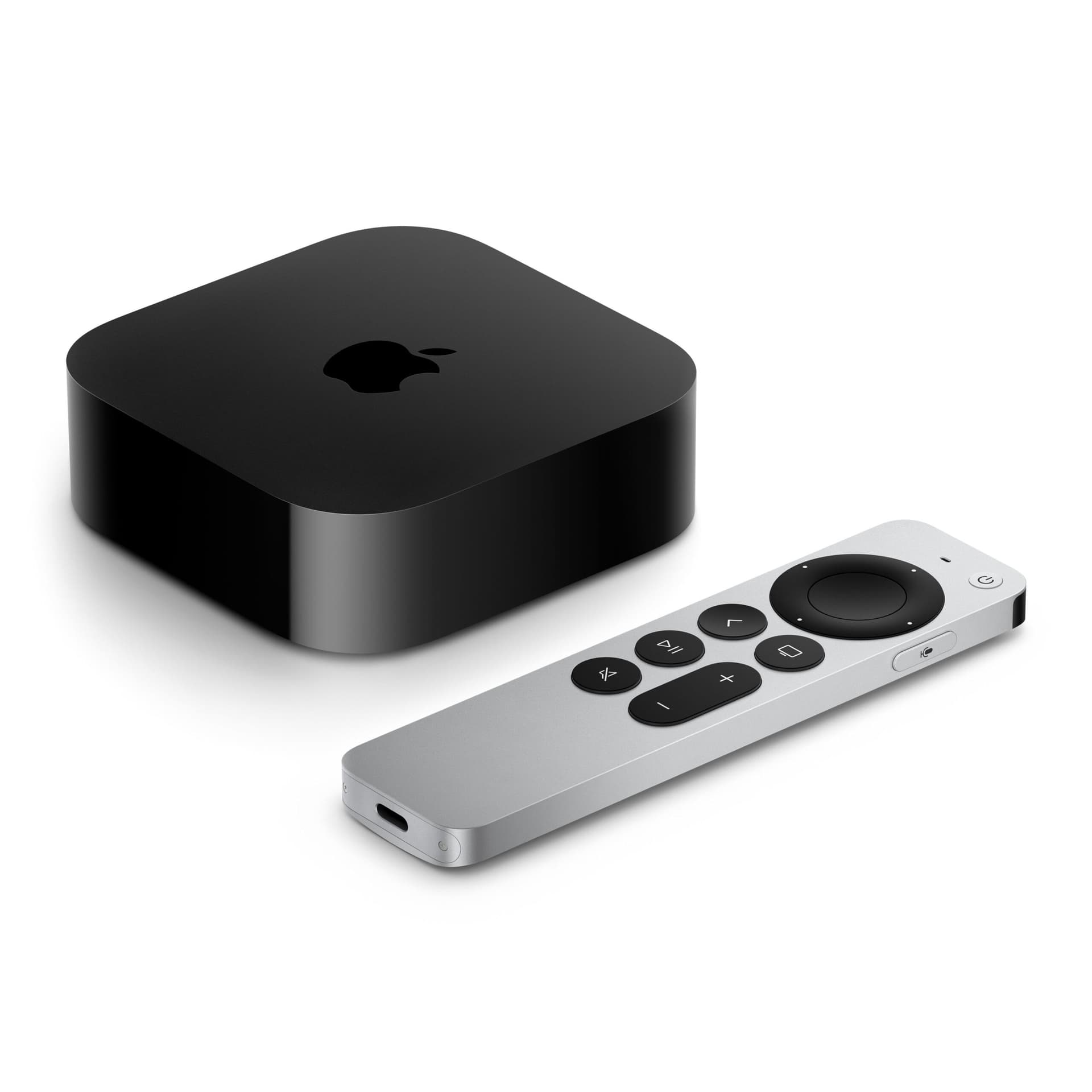 Apple TV 4K (2022), 128GB Flash, Bluetooth, Wi-Fi, LAN, Generatia 3 (Negru/Argintiu) "MN893CS/A"
