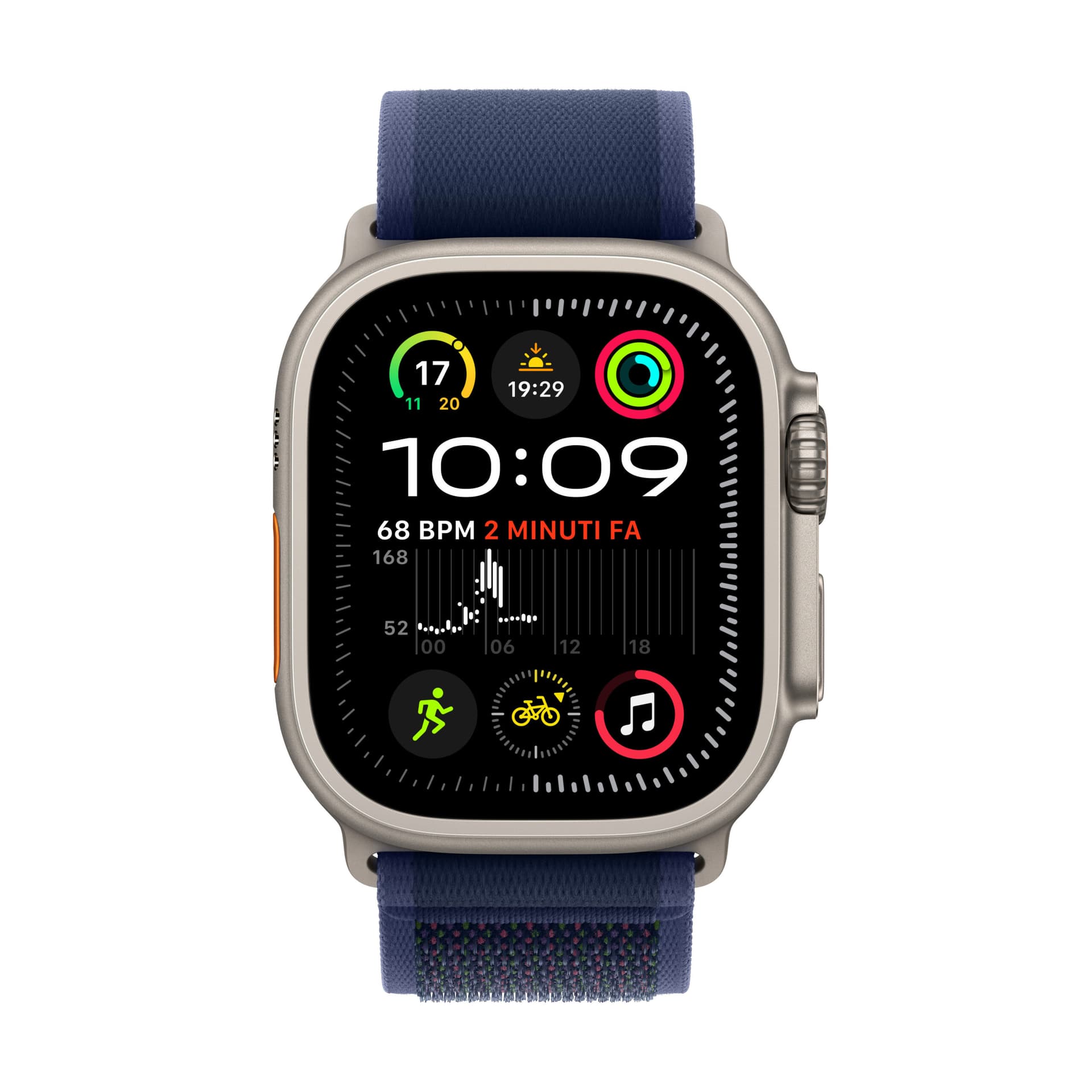 Smartwatch Apple Watch Ultra 2 GPS + Cellular, 49mm Titanium Case with Trail Loop M/L (Albastru) "MX4L3WB/A" — miniatură