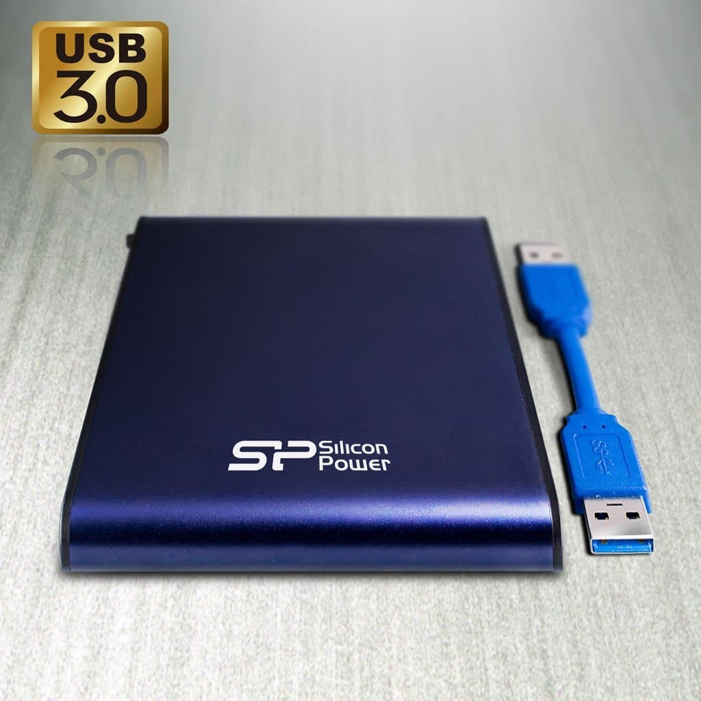 HDD Extern Silicon Power Armor A80, 2TB, USB 3.0 (Albastru) "SP020TBPHDA80S3B" — miniatură