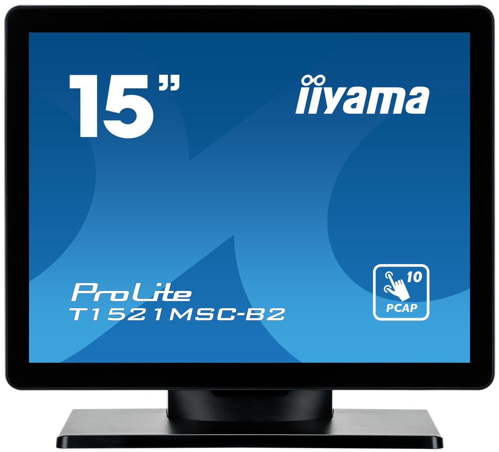 Monitor TN LED Iiyama 15" T1521MSC-B2, 1024 x 768, VGA, HDMI, Touchscreen (Negru) "T1521MSC-B2" — miniatură