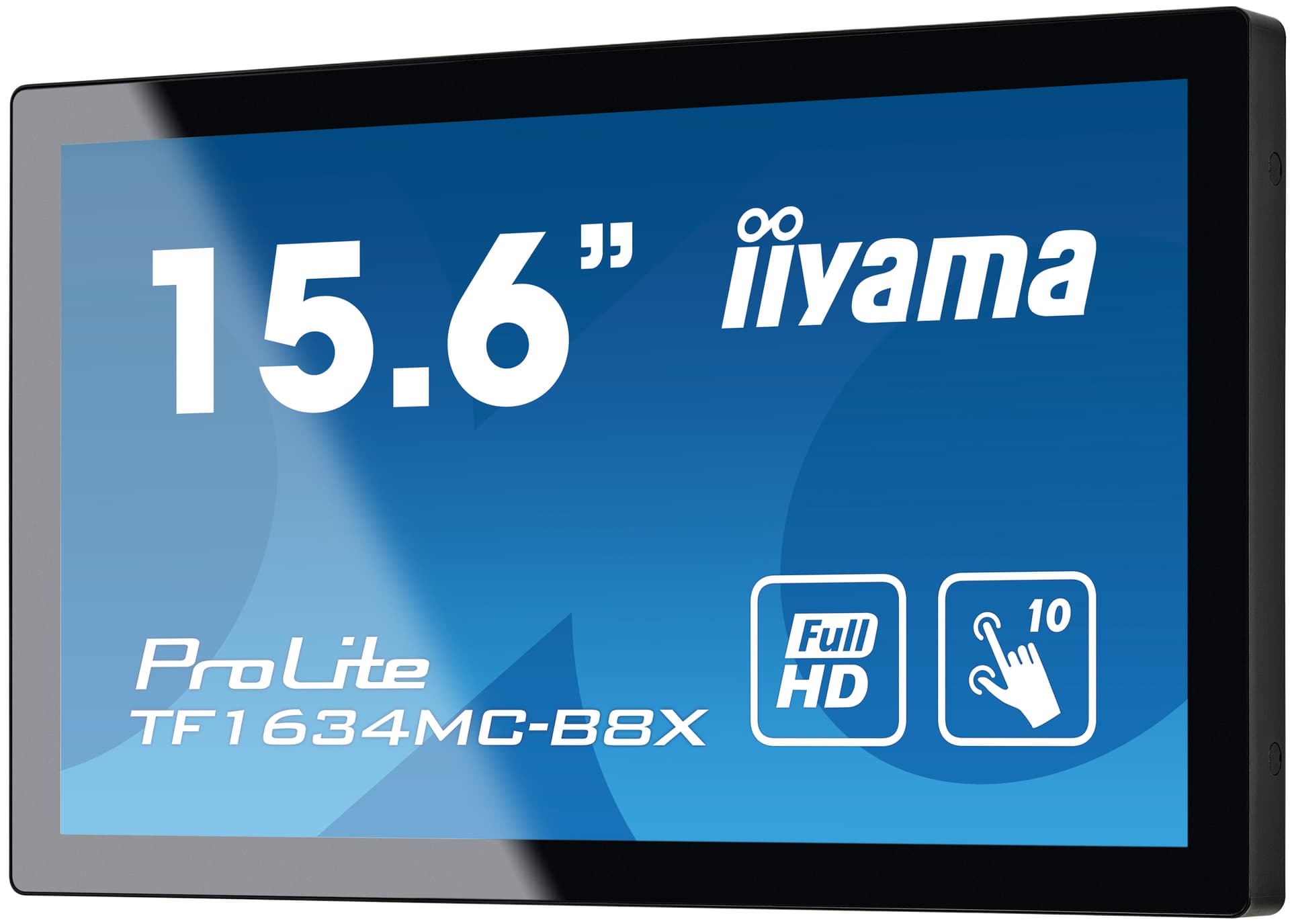 IIYAMA Monitor LED TF1634MC-B8X 15.6" Full HD 10 point PCAP Open Frame 450 cd/m² 700:1 with touch Anti-fingerprint coating, touch through-glass "TF1634MC-B8X" — miniatură