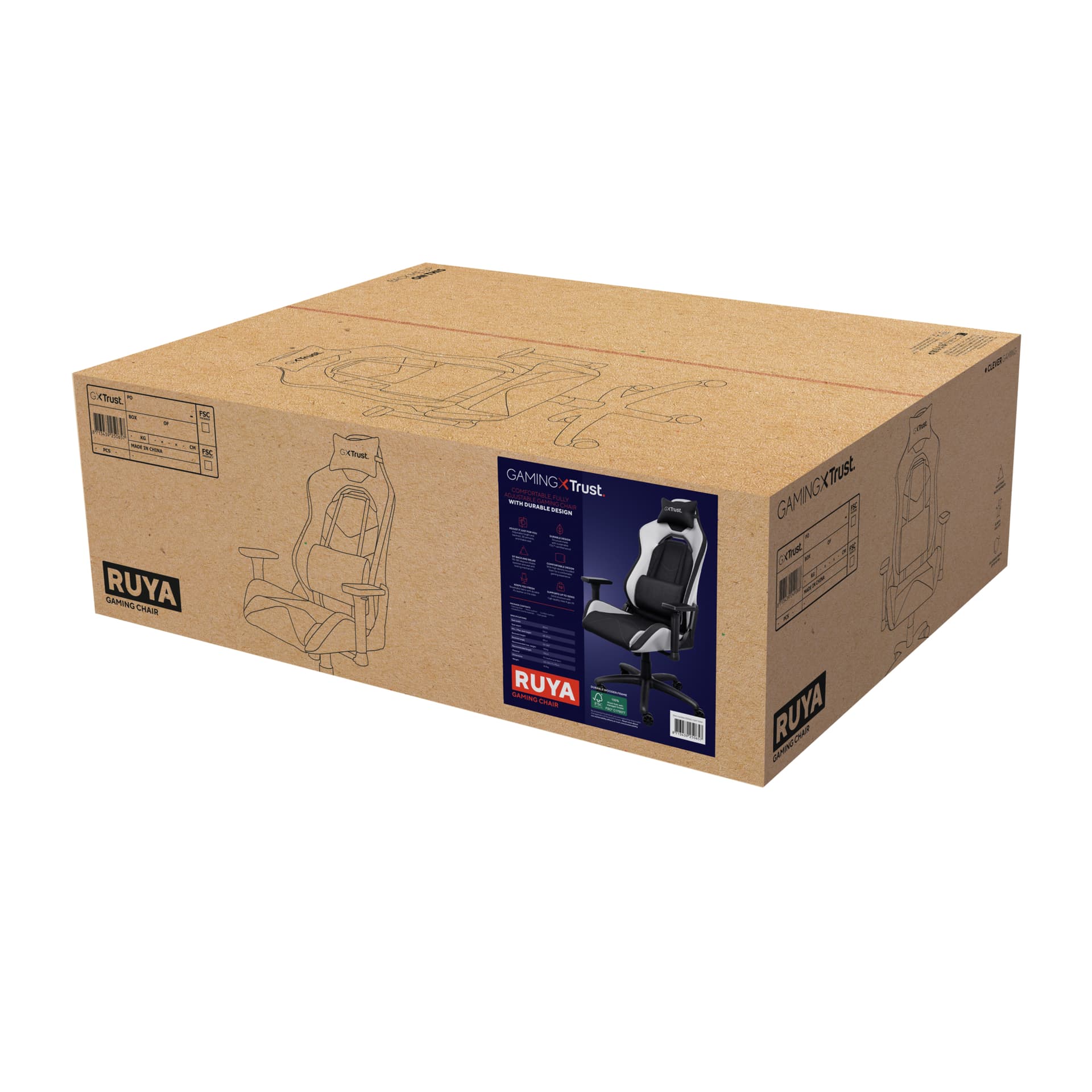 Scaun gaming Trust GXT 714W Ruya "TR-25065" — miniatură