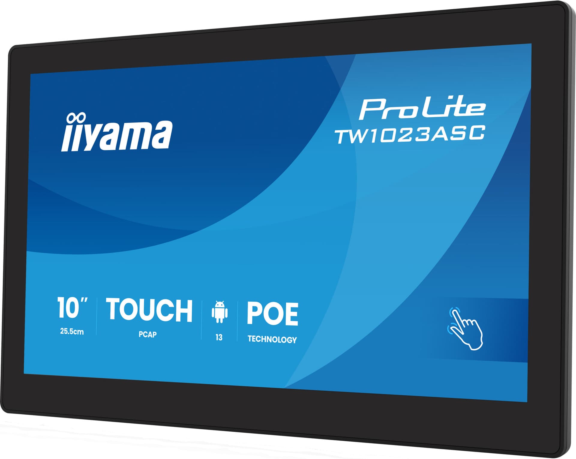 TW1023ASC-B3P 10,1" Panel-PC with Android 13+GMS, SOC uad-core RK3568 4GB, Storage 32GB, PCAP 10-Points Touch, 280x800, IPS panel, Speakers, POE, WIFI, BT5.2, SD Slot, HDMI-out "TW1023ASC-B3P" — miniatură