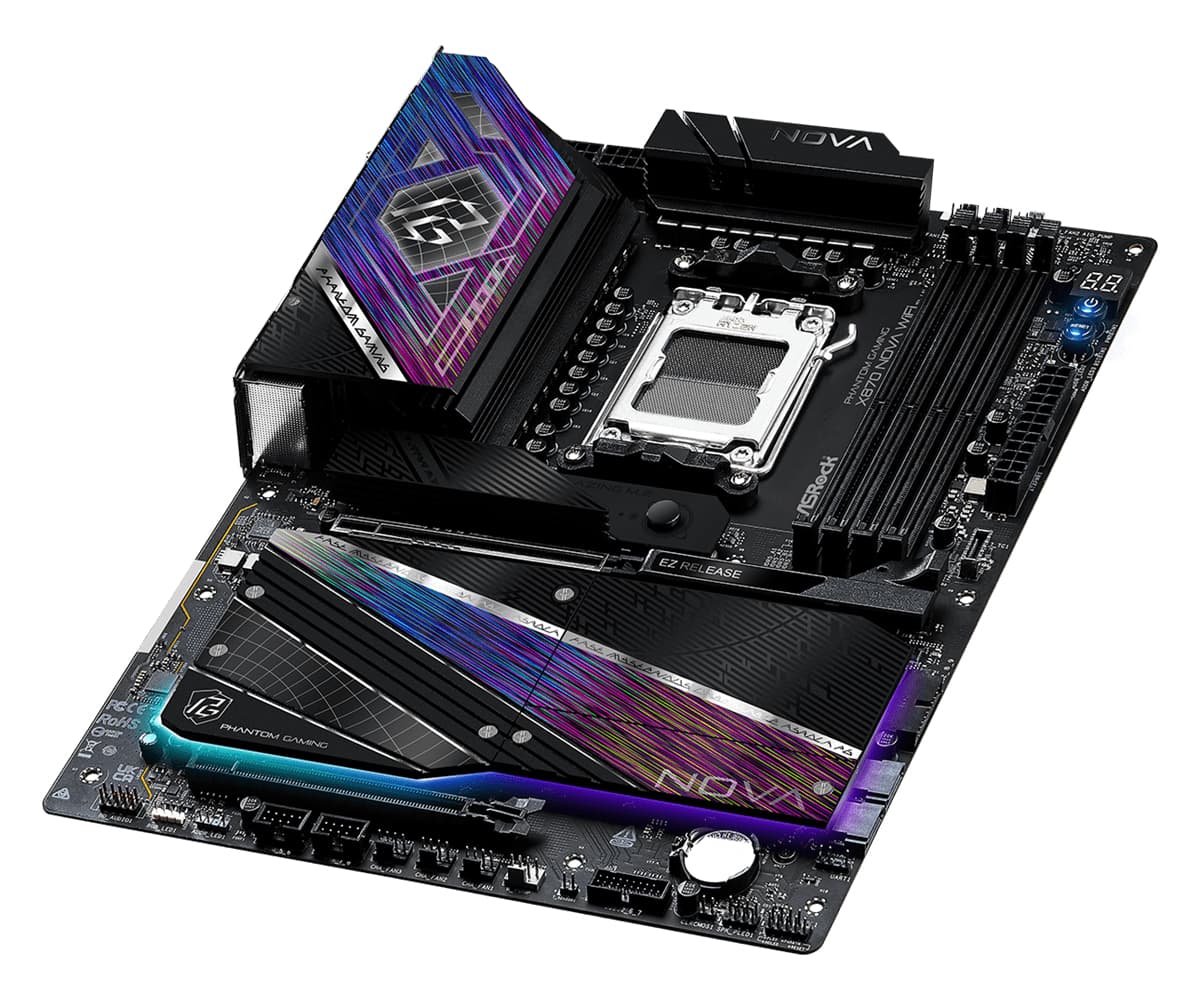 Placa de baza ASRock X870 NOVA WIFI, AMD X870, AM5, ATX, DDR5 "X870 NOVA WIFI" — miniatură