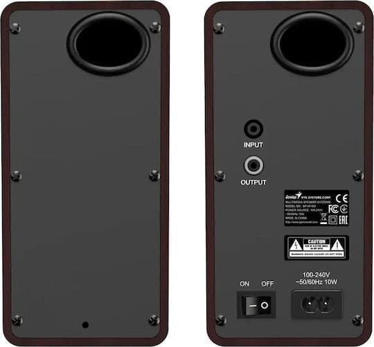 BOXE GENIUS 2.0, RMS: 10W (2 x 5W), bass control, mufa casti, Line-in 3.5mm, dark brown, "SP-HF400" "31730058404" — miniatură