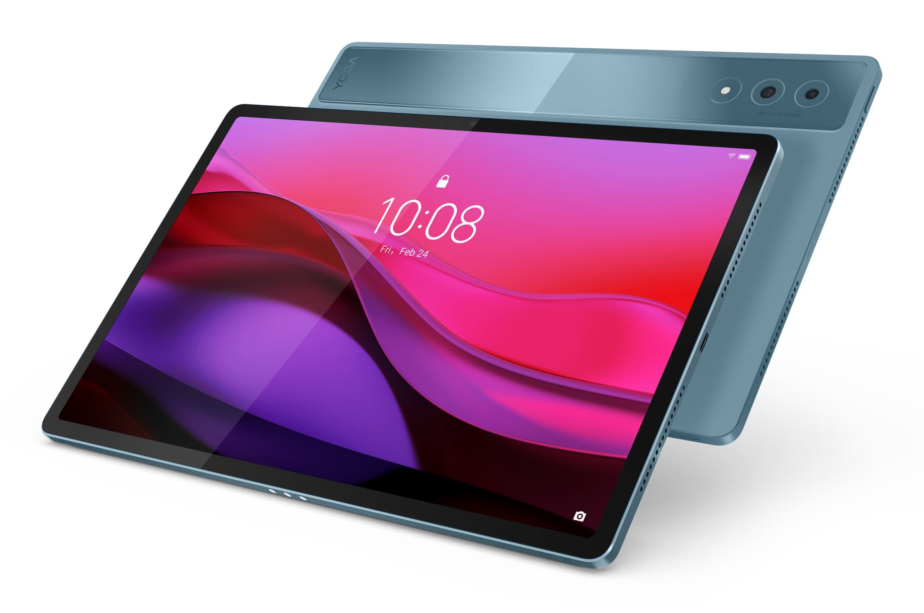 Tableta Lenovo Yoga Tab Plus, Procesor Qualcomm Snapdragon 8 Gen 3, Ecran 3K 12.7", 16GB RAM, 256GB Flash, Wi-Fi, Bluetooth, Tab Pen Pro + Lenovo 2-in-1 Keyboard Pack (Albastru) "ZAEG0022PL" — miniatură