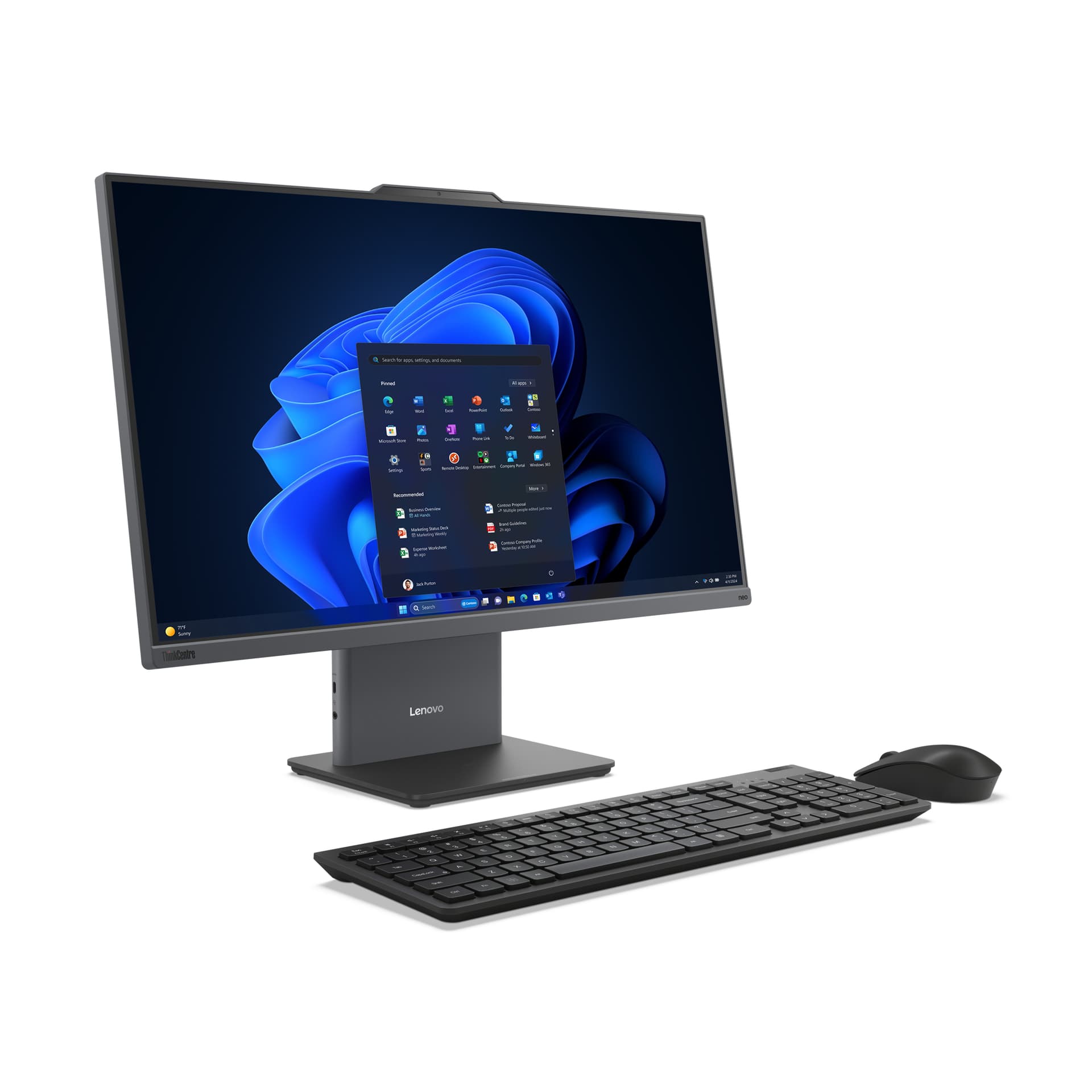 PC NEO 50A G5 CI5-13420H 27"/16/512GB 11P 12SB001NRI LENOVO "12SB001NRI" — miniatură
