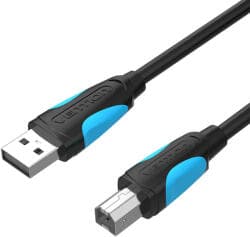 Cablu USB imprimanta Vention, 2m, USB-A 2.0 (T) la USB-B 2.0 (T), PVC, negru "VAS-A16-B200" -6922794717596