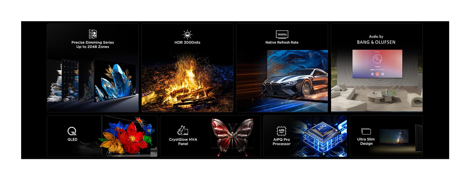 Smart TV QD-MiniLED 55C7K Seria C7K 139cm 4K UHD HDR "55C7K" — miniatură