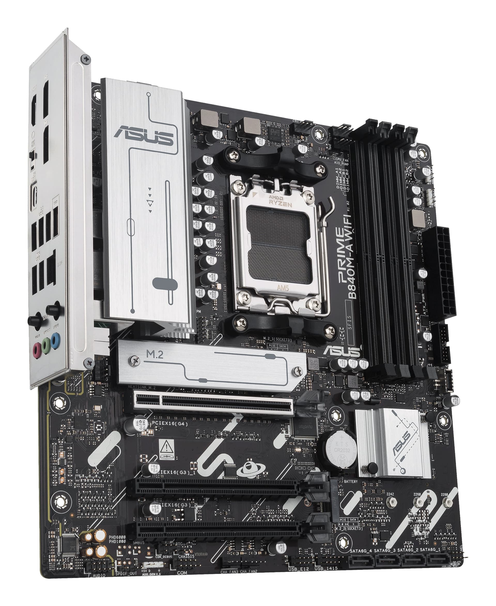 Placa de baza PRIME B840M-A WIFI, AMD B840, Socket AM5, mATX "90MB1J20-M0EAY0" — miniatură