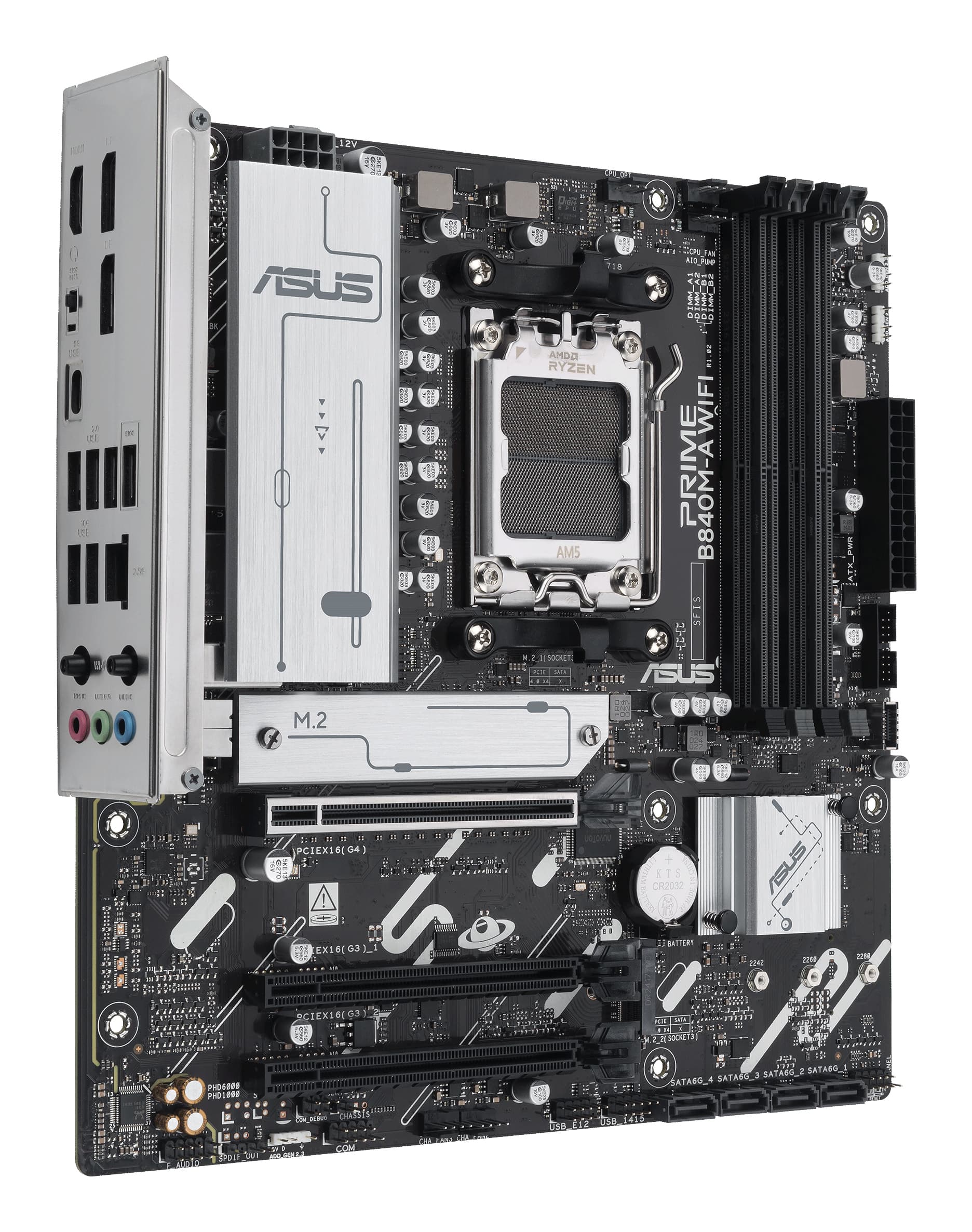 Placa de baza PRIME B840M-A WIFI, AMD B840, Socket AM5, mATX "90MB1J20-M0EAY0" — miniatură