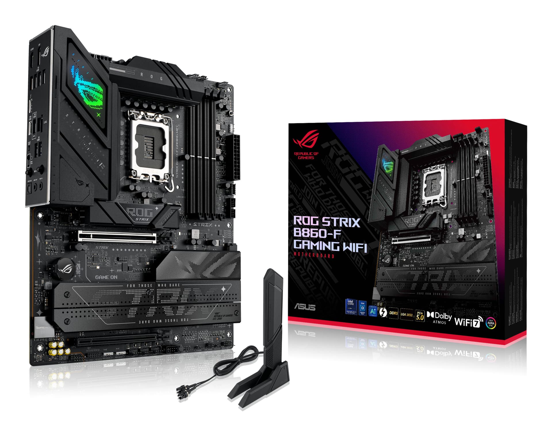 Placa de baza ROG STRIX B860-F GAMING WIFI, Intel B860, Socket 1851, ATX "90MB1JG0-M0EAY0"
