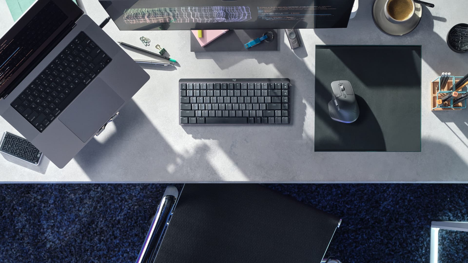 Tastatura MX MECHANICAL Mini, USB, Gray "920-010782" — miniatură