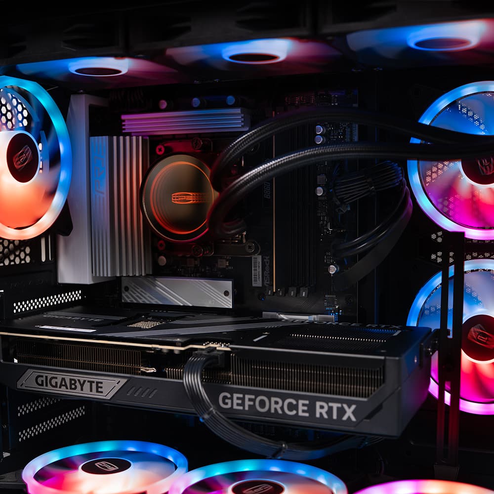 Sistem Desktop PC Spacer Phantom, Ultra 9 25K, 32GB DDR5, 2TB DDR5, GeForce RTX 5080 Windforce OC SFF 16G, No Os, Negru, "SPACER-Phantom-17" — miniatură