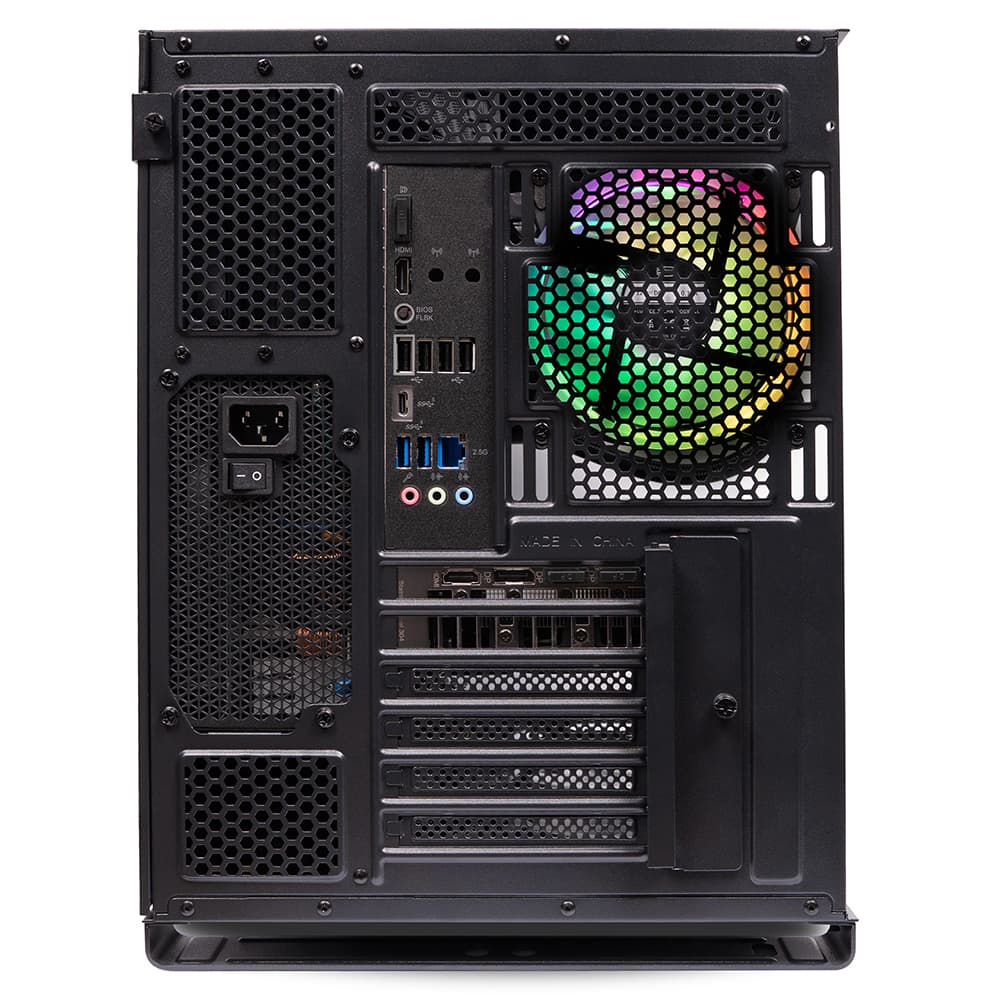 Sistem Destop PC Spacer WarMachine, AMD Ryzen 5 7600X, 32GB DDR5, 1TB SSD, ASUS Dual GeForce RTX 5060 8GB GDDR7, No Os, Negru, "SPACER-WarMachine-18" — miniatură