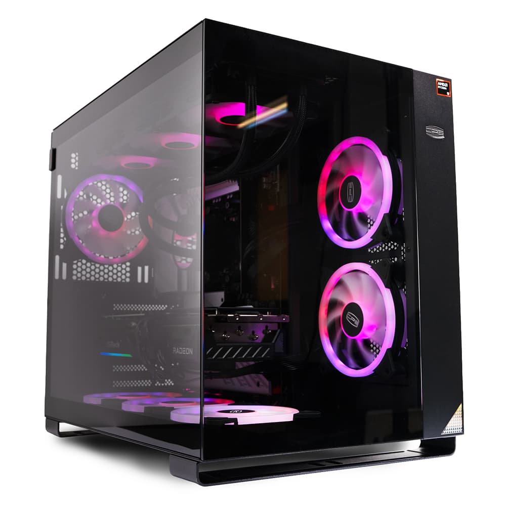 Sistem Destop PC Spacer Annihilator, AMD Ryzen 9 9900X3D, 32 GB DDR5, 2TB SSD, Asrock Radeon RX 9070 XT Challenger, No Os, Negru, "SPACER-Annihilator-20"