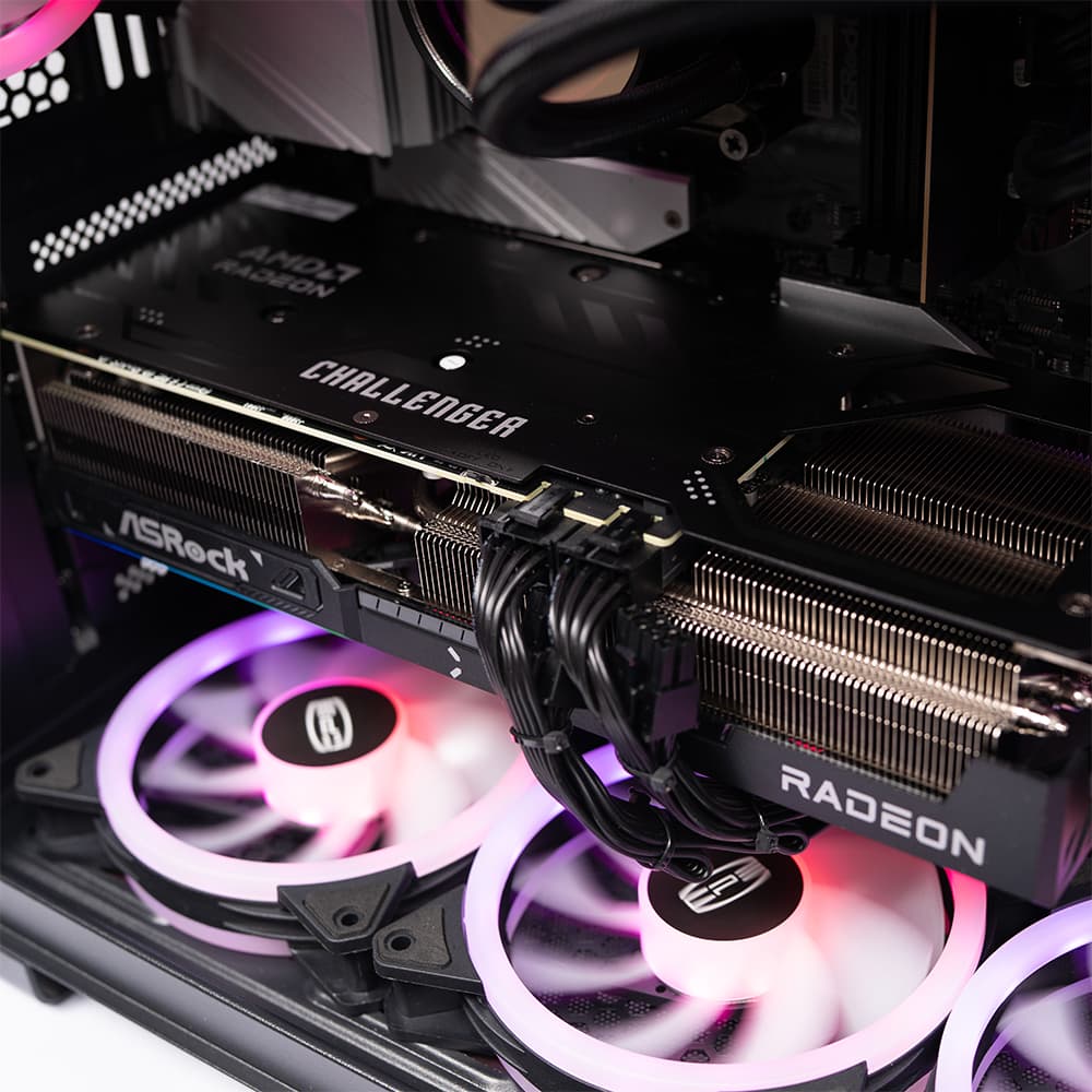 Sistem Destop PC Spacer Annihilator, AMD Ryzen 9 9900X3D, 32 GB DDR5, 2TB SSD, Asrock Radeon RX 9070 XT Challenger, No Os, Negru, "SPACER-Annihilator-20" — miniatură