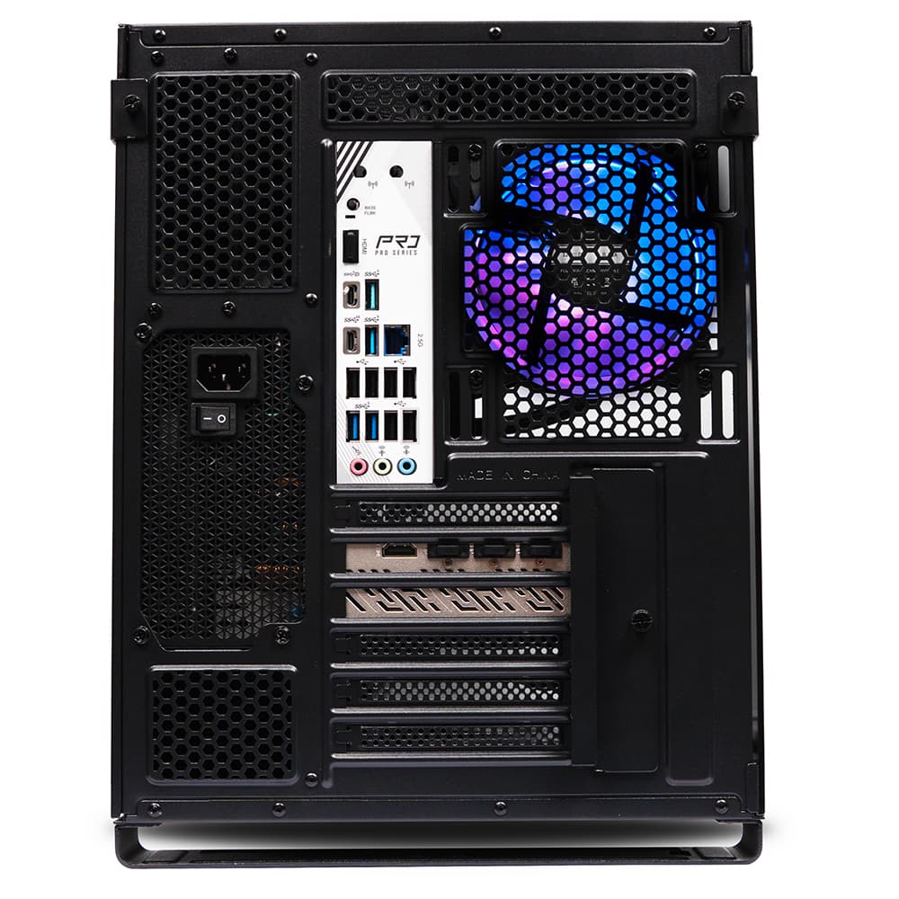 Sistem Destop PC Spacer Annihilator, AMD Ryzen 9 9900X3D, 32 GB DDR5, 2TB SSD, Asrock Radeon RX 9070 XT Challenger, No Os, Negru, "SPACER-Annihilator-20" — miniatură