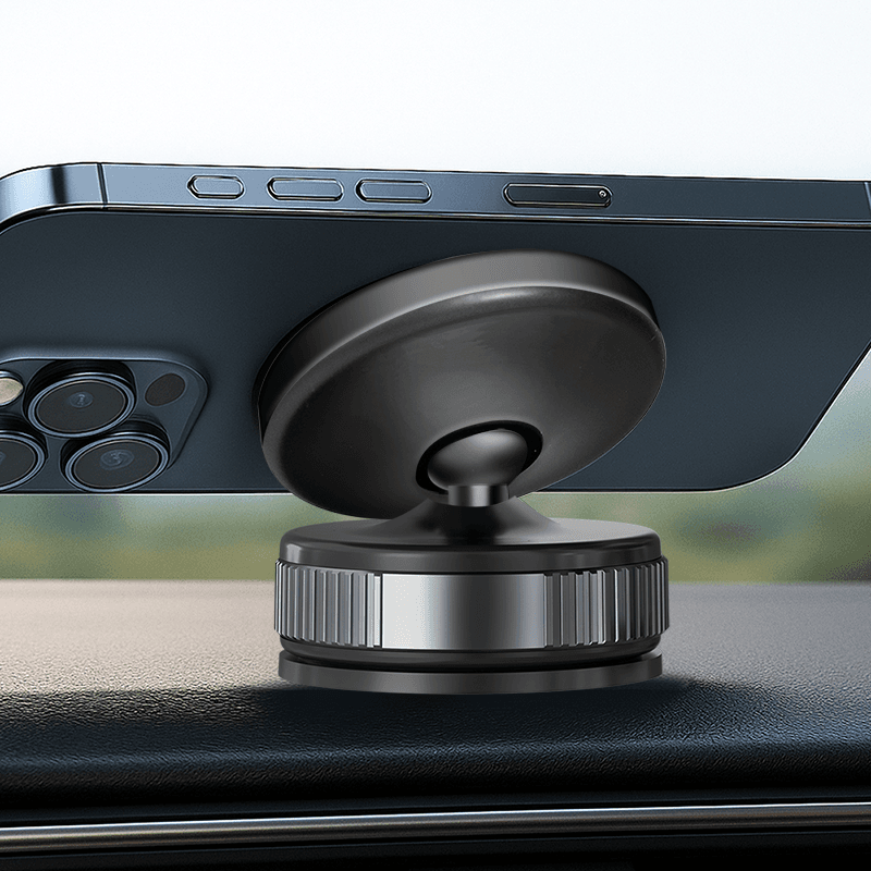 CAR HOLDER LOGILINK, magnetic, blocare prin rasucire si ventuza, rotire 360 grade, multi-suprafete, negru, "AA0197" — miniatură