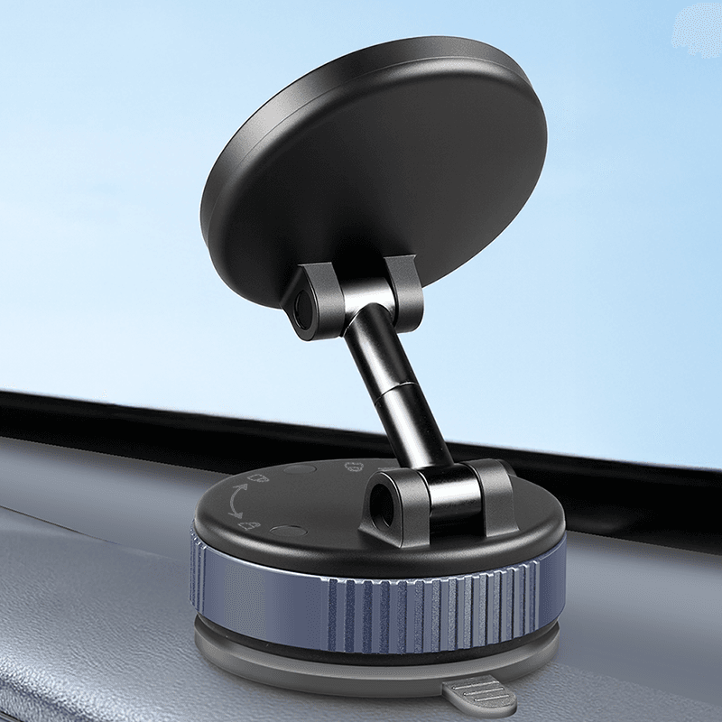 CAR HOLDER LOGILINK, magnetic, blocare prin rasucire si ventuza, 2 brate pliabile la 180 grade, rotire 360 grade, multi-suprafete, negru, "AA0198" — miniatură