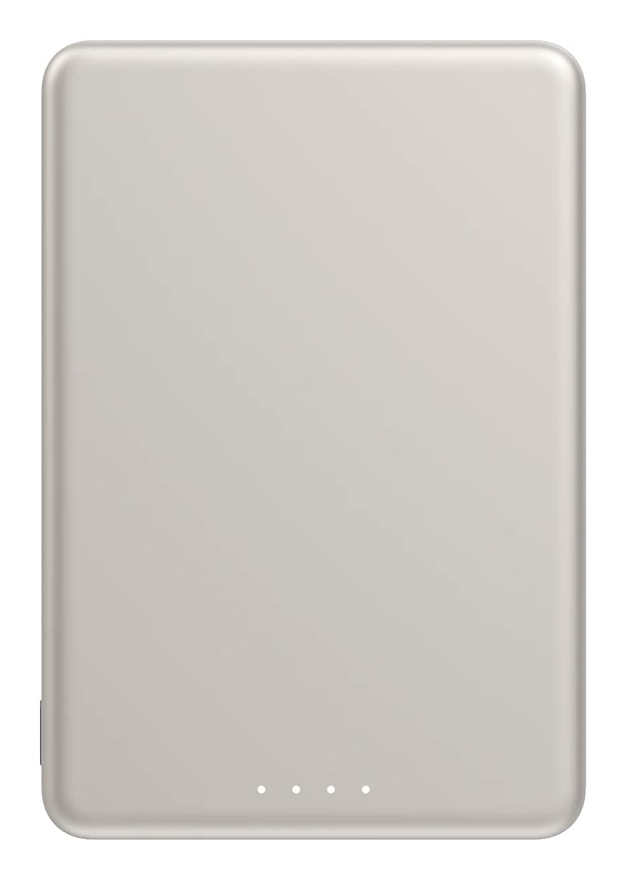 Acumulator extern Xiaomi Super Slim Magnetic BHR08PLGL, 5000 mAh, Wireless 15 W, 22.5 W USB Type-C (Auriu) "BHR08PLGL" — miniatură