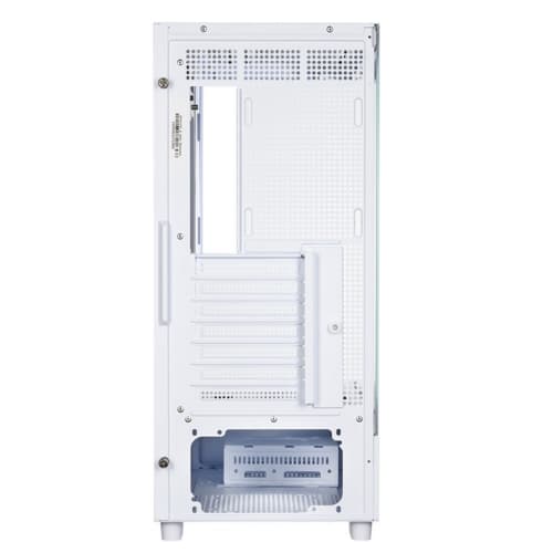 CARCASA PCCooler "C3 Q500", middle tower, gaming, fara sursa, suporta 7xfan, PSU shroud, USB Type-C x 1, USB 3.0 x 1, USB 2.0 x 1, audio+mic, 7 sloturi expansiune, alb, "C3 Q500 WH" — miniatură