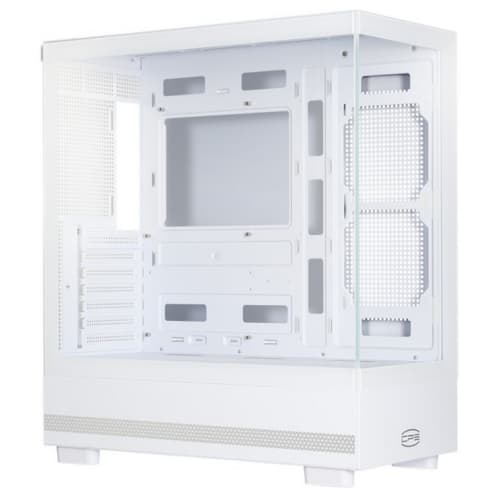 CARCASA PCCooler "C3 Q500", middle tower, gaming, fara sursa, suporta 7xfan, PSU shroud, USB Type-C x 1, USB 3.0 x 1, USB 2.0 x 1, audio+mic, 7 sloturi expansiune, alb, "C3 Q500 WH" — miniatură