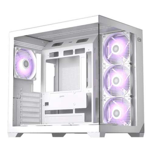 CARCASA PCCooler "C3 T700 ARGB", middle tower, gaming, fara sursa, suporta 10xfan, 4xfan inclus, USB Type-C x 1, USB 3.0 x 1, USB 2.0 x 1, audio+mic, 7 sloturi expansiune, alb, "C3 T700 ARGB WH" — miniatură