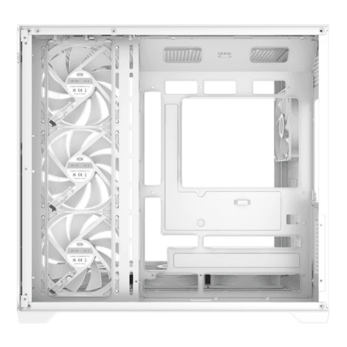 CARCASA PCCooler "C3 T700 ARGB", middle tower, gaming, fara sursa, suporta 10xfan, 4xfan inclus, USB Type-C x 1, USB 3.0 x 1, USB 2.0 x 1, audio+mic, 7 sloturi expansiune, alb, "C3 T700 ARGB WH" — miniatură
