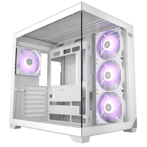 CARCASA PCCooler "C3 T700 ARGB", middle tower, gaming, fara sursa, suporta 10xfan, 4xfan inclus, USB Type-C x 1, USB 3.0 x 1, USB 2.0 x 1, audio+mic, 7 sloturi expansiune, alb, "C3 T700 ARGB WH"