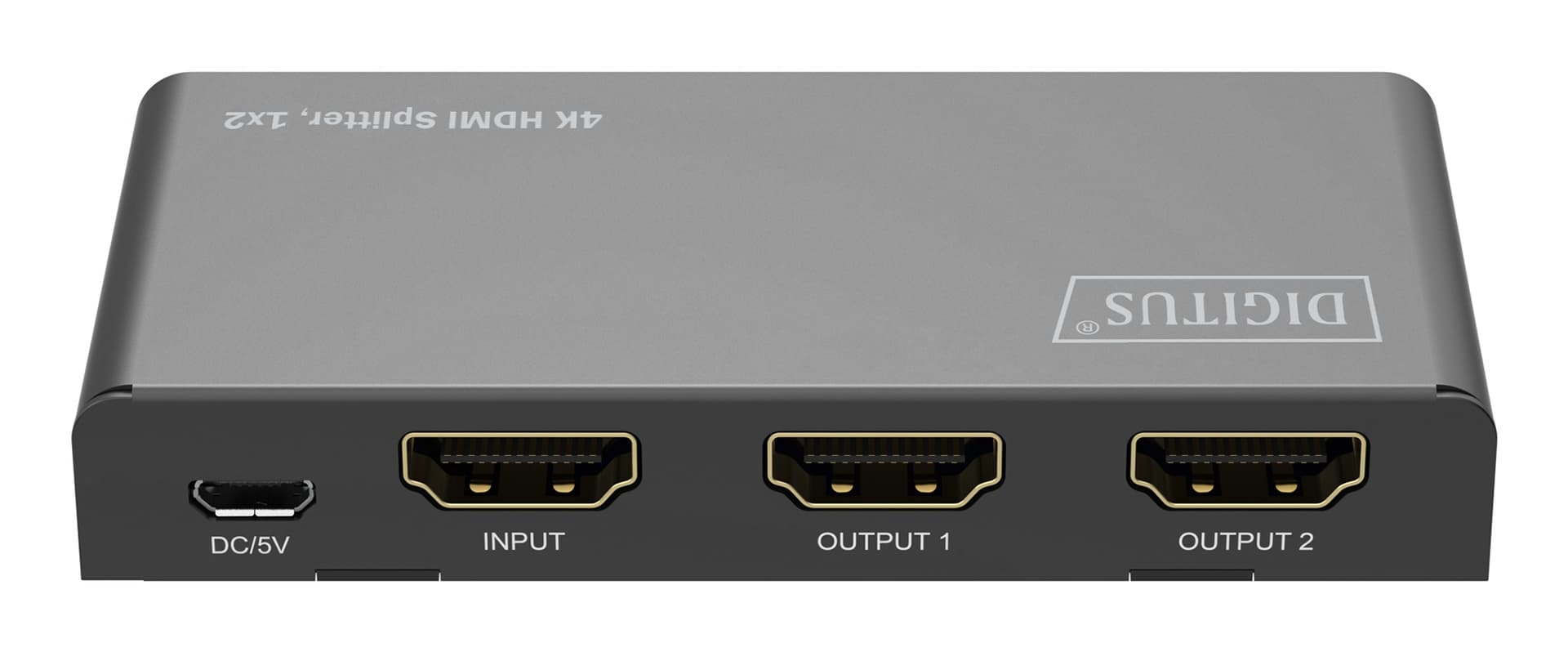 Digitus 4K HDMI Splitter, 1x2 (black, with downscaler) "DS-55336" — miniatură